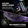 imageCorsair Vengeance i7500 Gaming PC  Liquid Cooled Intel Core i914900KF CPU  NVIDIA GeForce RTX 5080 GPU  32GB Vengeance RGB DDR5 Memory  2TB M2 SSD  BlackWhite