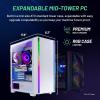 imageSkytech Gaming Shadow Gaming PC Desktop  Intel Core i7 13700F 21 GHz NVIDIA RTX 4060 1TB NVME SSD 16GB DDR4 RAM 3200 600W Gold PSU 360mm AIO 11AC WiFi Windows 11 Home 64bitBlack12400F  4060