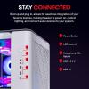 imageSkytech King 95 Gaming PC Desktop Intel i7 14700F 21 GHz 53GHz Turbo NVIDIA RTX 5070 Ti 16GB 2TB Gen4 NVMe SSD 32GB DDR5 RAM 6000 RGB 850W Gold PSU 360mm ARGB AIO WiFi Win 117700X  5070 Ti