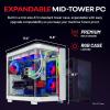 imageSkytech King 95 Gaming PC Desktop Intel i7 14700F 21 GHz 53GHz Turbo NVIDIA RTX 5070 Ti 16GB 2TB Gen4 NVMe SSD 32GB DDR5 RAM 6000 RGB 850W Gold PSU 360mm ARGB AIO WiFi Win 117700X  5070 Ti