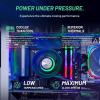 imageSkytech King 95 Gaming PC Desktop Ryzen 9 9900X 44 GHz 56GHz Turbo Boost NVIDIA RTX 5070 12GB GDDR7 1TB Gen4 NVMe SSD 32GB DDR5 RAM 6000 RGB 850W Gold PSU 360mm ARGB AIO WiFi Win 1114700F  4070 Super