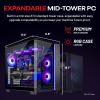 imageSkytech King 95 Gaming PC Desktop Ultra 7 265K 39 GHz54 GHz Turbo Boost NVIDIA RTX 5070 12GB GDDR7 1TB Gen4 SSD 32GB DDR5 RAM 6000 RGB 850W Gold PSU 360mm ARGB AIO WiFi Win 11 Home9700X  5070