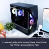 imageiBUYPOWER Slate MESH Gaming PC Desktop Computer Intel Core i7 14700F CPU NVIDIA GeForce RTX 5070 12GB GPU 32GB DDR5 RGB 5200MHz RAM 1TB NVMe SSD Windows 11 Home Keyboard and Mouse  SMI7N5701I7 14700F  RTX 5070