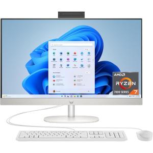 imageHP 27 inch AllinOne Desktop PC FHD Display AMD Ryzen 7 7730U 32 GB RAM 1 TB SSD AMD Radeon Graphics Windows 11 Home 27cr0012 20242411 in W x 733 in