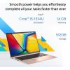 imageASUS Vivobook 15 Laptop 156 FHD Touch Display Intel Core i51334U Intel Iris Xe Graphics 16GB Memory 512GB SSD Champagne F1504VAAB56PKChampagne