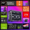 imageCooler Master NR2 Pro Mini ITX  AMD RYZEN 7 9800X3D 47 GHz 52 GHz Turbo  Gigabyte RTX 5070 Ti 16GB ampamp B850I AORUS PRO  32GB DDR5 6000MHz  2TB Gen4 M2  WiFi  Windows 11  280mm AIO Gaming PCRTX 50809800X3D