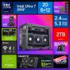 imageCooler Master NR2 Pro Mini ITX  Intel Ultra 7 265KF 39GHz 55 GHz Turbo  RTX 5080 16GB  Gigabyte Z890I AORUS Ultra  32GB DDR5 6000MHz  2TB Gen4 M2  WiFi Windows 11  280mm AIO Gaming PCRTX 5070 TiUltra 7 265F