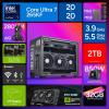 imageCooler Master NR2 Pro Mini ITX  Intel Ultra 7 265KF 39GHz 55 GHz Turbo  RTX 5080 16GB  Gigabyte Z890I AORUS Ultra  32GB DDR5 6000MHz  2TB Gen4 M2  WiFi Windows 11  280mm AIO Gaming PCRTX 5080Ultra 7 265KF