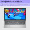 imageHP 156 inch Laptop HD Touchscreen Display AMD Ryzen 3 7320U 8 GB RAM 256 GB SSD AMD Radeon Graphics Windows 11 Home Natural Silver 15fc0399nrR7 5825U