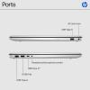 imageHP 173 inch Laptop FHD Display Intel Core i51334U 16 GB RAM 512 GB SSD Intel Iris Xe Graphics Windows 11 Home Natural Silver 17cn3399nr16GB RAM  512GB SSD