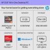 imageHP 24 inch AllinOne Desktop PC FHD Display AMD Ryzen 5 7520U 8 GB RAM 256 GB SSD AMD Radeon Graphics Windows 11 Home 24cr0002 2024