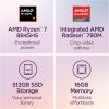 imageIdeaPad 5 2in12024  Professional Laptop  Fingerprint Sensor  16quot WUXGA IPS Display  16GB Memory  512GB SSD Storage  AMD Ryzen 7 8845HS  Windows 11 Home Luna GreyRyzen 78845HS