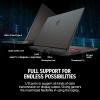 imageMSI Vector 16 HX AI 16 240Hz QHD Gaming Laptop Intel Core Ultra 9275HX NVIDIA Geforce RTX 5080 32GB DDR5 2TB NVMe SSD Thunderbolt 5 WiFi 7 Win 11 Pro Cosmo Gray A2XWIG058USUltra 9 275HX