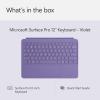 imageMicrosoft Surface Pro Keyboard for Surface Pro 12quot Device Keyboard Only Alcantara Material SlateViolet