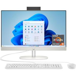 imageHP 24 inch AllinOne Desktop PC FHD Display AMD Ryzen 5 7520U 8 GB RAM 256 GB SSD AMD Radeon Graphics Windows 11 Home 24cr0002 2024