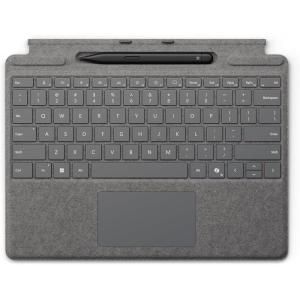 imageMicrosoft Surface Pro Keyboard with Slim Pen 2 Bundle for Pro Copilot 11th Edition Pro 9 and Pro 8 Alcantara Material Platinum