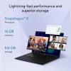 imageASUS Vivobook 16 Laptop 16 WUXGA 60Hz Display Qualcomm Snapdragon X Qualcomm Adreno GPU 16GB RAM 512GB SSD Windows 11 Quiet Blue X1607QADS54