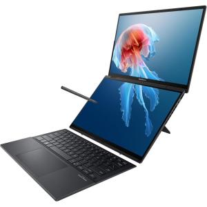 imageASUS Zenbook Duo Laptop Dual 14 OLED WUXGA Touch Display Intel Evo Certified Intel Core Ultra 7 CPU Intel Arc Graphics 16GB RAM 1TB SSD Windows 11UX8406MADS76T Inkwell GrayCore Ultra 9