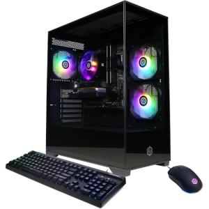 imageCyberPowerPC Gamer Master Gaming PC AMD Ryzen 5 5500 36GHz Radeon RX 6400 4GB 16GB DDR4 500GB PCIe Gen4 SSD WiFi Ready ampamp Windows 11 Home GMA3100AR5 5500RX 6400 4GB