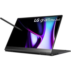 imageLG gram Pro 16inch OLED 2in1 Thin and Lightweight Laptop Intel Evo Edition  AIenabled Intel Core Ultra 7 Processor Windows 11 Home 32GB RAM 2 TB SSD VRR OLED Touch Display BlackIntel Ultra 7