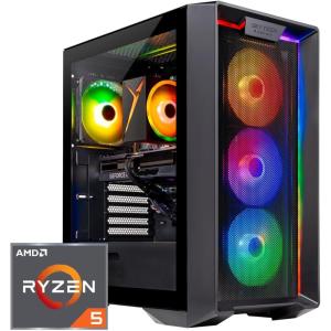 imageSkytech Nebula Gaming PC Desktop Ryzen 5 5500 36 GHz 42GHz Turbo Boost NVIDIA RTX 4060 8GB GDDR6X 1TB SSD 16GB DDR4 RAM 3200 650W Gold PSU WiFi Win 11 Home5500  4060  2024