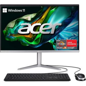 imageAcer Aspire C24 AIO Desktop  238quot Full HD IPS 120Hz Display  AMD Ryzen 5 7430U HexaCore Processor  AMD Radeon Graphics  8 GB DDR4  512GB PCIe SSD  WiFi 6  USB Keyboard ampamp Mouse  C242GUR13R3 7320u