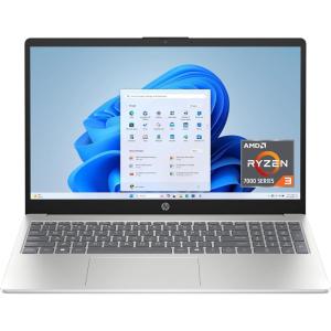 imageHP 156 inch Laptop HD Touchscreen Display AMD Ryzen 3 7320U 8 GB RAM 256 GB SSD AMD Radeon Graphics Windows 11 Home Natural Silver 15fc0399nrR3 7320U