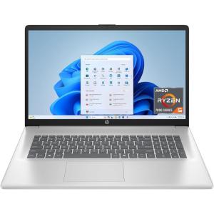 imageHP 173 inch Laptop HD Display AMD Ryzen 5 7520U 16 GB RAM 512 GB SSD AMD Radeon Graphics Windows 11 Home Natural Silver 17cp2199nr16GB RAM   512GB SSD
