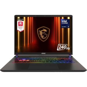 imageMSI Vector 16 HX AI 16 240Hz QHD Gaming Laptop Intel Core Ultra 9275HX NVIDIA Geforce RTX 5080 32GB DDR5 2TB NVMe SSD Thunderbolt 5 WiFi 7 Win 11 Pro Cosmo Gray A2XWIG058USUltra 9 275HX