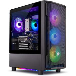 imageSkytech Blaze4 Mini Gaming PC Desktop Ryzen 7 5700 37 GHz 46GHz Turbo Boost NVIDIA RTX 4060 8GB GDDR6X 1TB SSD 16GB DDR4 RAM 3200 650W Gold PSU WiFi Win 11 Home13400F  3050 6GB
