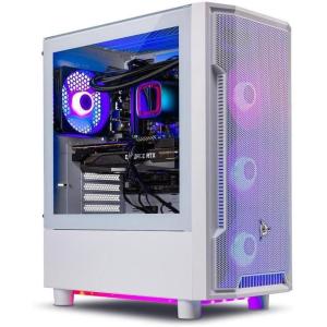 imageSkytech Gaming Aqua Desktop PC Ryzen 7 7800X3D 42 GHz 5GHz AMD RX 9060XT 16GB 1TB Gen4 NVMe SSD 32GB DDR5 RAM 5200 RGB 850W Gold ATX 3 PSU 360mm ARGB AIO WiFi Win 1112700F  4060