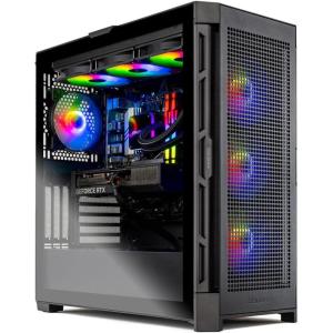 imageSkytech Gaming King 95 Desktop PC Ryzen 7 9800X3D 47 GHz 52 GHz NVIDIA RTX 5070 Ti 16GB 1TB Gen4 NVMe SSD 32GB DDR5 RAM 5600 RGB 850W Gold ATX 3 PSU 360mm ARGB AIO WiFi Win 119700X  4070