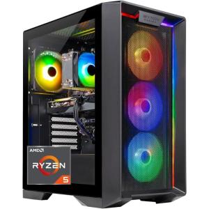 imageSkytech Gaming Nebula Gaming PC Desktop  AMD Ryzen 5 3600 36 GHz NVIDIA GTX 1650 500GB NVME SSD 16GB DDR4 RAM 3200 600W Gold PSU 11AC WiFi Windows 11 Home 64bitBlack5500  3050 6GB