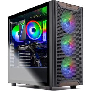 imageSkytech Gaming O11 Vision Desktop PC Ryzen 7 9800X3D 47 GHz 52 GHz AMD RX 9070XT 16GB 2TB Gen4 NVMe SSD 32GB DDR5 RAM 6000 RGB 850W Gold ATX 3 PSU 360mm ARGB AIO WiFi Win 119600X  Radeon 9070