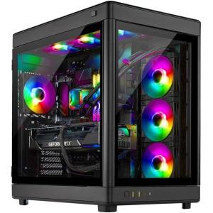 imageSkytech Gaming Prism 4 Desktop PC Ryzen 9 9950X3D 43 GHz 57GHz NVIDIA RTX 5080 16GB X870 Board 4TB Gen4 NVMe SSD 64GB DDR5 RAM 6000 RGB 1000W Gold ATX 3 PSU 360mm ARGB AIO WiFi Win 1113900K  4090