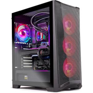 imageSkytech King 95 Gaming PC Desktop Ryzen 7 9700X 38 GHz 55GHz Turbo Boost NVIDIA RTX 5070 12GB GDDR7 1TB Gen4 SSD 32GB DDR5 RAM 6000 RGB 850W Gold PSU 360mm ARGB AIO WiFi Win 11 Home7700X  4070