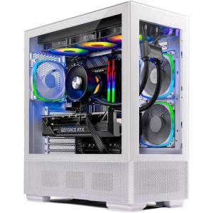 imageSkytech King 95 Gaming PC Desktop Ryzen 9 9900X 44 GHz 56GHz Turbo Boost NVIDIA RTX 5070 12GB GDDR7 1TB Gen4 NVMe SSD 32GB DDR5 RAM 6000 RGB 850W Gold PSU 360mm ARGB AIO WiFi Win 1114700F  4070 Super