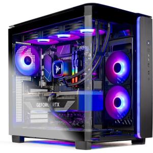 imageSkytech King 95 Gaming PC Desktop Ryzen 9 9900X 44 GHz 56GHz Turbo Boost NVIDIA RTX 5070 12GB GDDR7 1TB Gen4 NVMe SSD 32GB DDR5 RAM 6000 RGB 850W Gold PSU 360mm ARGB AIO WiFi Win 119900X  5070