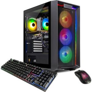 imageSkytech Shadow Gaming PC Desktop Ryzen 5 5600 35 Ghz 44GHz Turbo Boost AMD RX 6600 8GB GDDR6 1TB SSD 16GB DDR4 RAM 3200 650W Gold PSU WiFi Win 11 Home5600X  4060 Ti