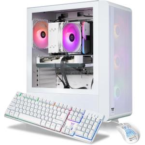 imageThermaltake LCGS Quartz R66 Gaming Desktop AMD Ryzen 5 5600 ToughRam DDR4 3600Mhz 16GB RGB Memory AMD Radeon RX 6600 1TB NVMe M2 WiFi Windows 11 S2QTB550R66LCS5600  6600