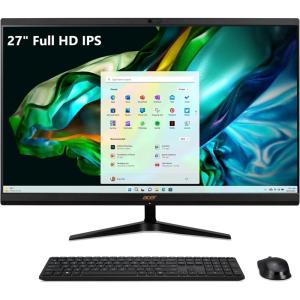 imageacer Aspire C24 AIO Desktop  238quot Full HD IPS 120Hz Display  Intel Core i31305U  Intel UHD Graphics  8GB DDR4  512GB PCIe SSD  WiFi 6  USB Keyboard ampamp Mouse  C242YE13U3UNLUR1127inch  i512450H