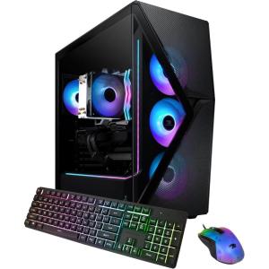 imageiBUYPOWER Slate MESH Gaming PC Desktop Computer Intel Core i7 14700F CPU NVIDIA GeForce RTX 5070 12GB GPU 32GB DDR5 RGB 5200MHz RAM 1TB NVMe SSD Windows 11 Home Keyboard and Mouse  SMI7N5701I7 14700F  RTX 5070