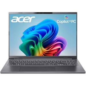 imageAcer Aspire 16 AI Copilot PC  16quot WUXGA 120Hz MultiTouch Display  Snapdragon X X126100  NPU 45 Tops  GPU Up to 17 TFLOPs  16GB LPDDR5X  512GB PCIe Gen 4 SSD  WiFi 7  A1611MTX669
