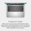 imageDell 14 Laptop DC14250140inch FHD AntiGlare 300 nits Display Intel Core 5 120U Processor Intel Graphics 16GB RAM 512B SSD English AI Backlit Keyboard Fingerprint Reader  Silver Metal