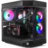 imageiBUYPOWER Y60 Black Gaming PC Computer Desktop Y60BA9N47TS03 AMD Ryzen 9 7900X CPU NVIDIA GeForce RTX 4070 Ti Super 16GB GPU 32GB DDR5 RGB 5200MHz RAM 2TB NVMe WiFi Ready Windows 11 Home