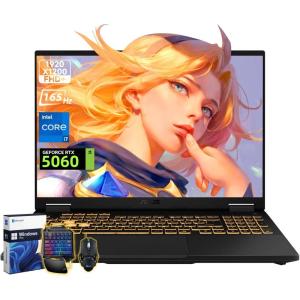 imageASUS TUF Gaming A16 2024 Gaming Laptop 16 QHD 165Hz 1610 Display AMD Ryzen 9 7940HX NVIDIA GeForce RTX 4070 16GB DDR5 1TB PCIe Gen4 SSD WiFi 6 Windows 11 FA607PIAS9432 GB DDR5  1 TB SSD