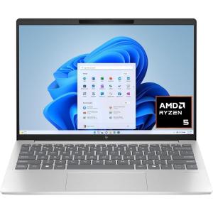 imageHP Pavilion Aero 133 inch Laptop 2K Display AMD Ryzen 5 8640U 16 GB RAM 512 GB SSD AMD Radeon Graphics Windows 11 Home Natural Silver 13bg0010nr